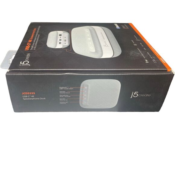 USB‑C Hub 8‑in‑1 4K Dock with Speakerphone, Ethernet, PD – j5create JCDS335 New - Picture 8 of 10